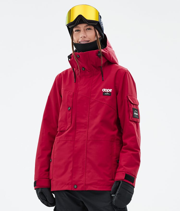 Dope Adept W Snowboard jas Dames Deep Red, Afbeelding 1 van 9