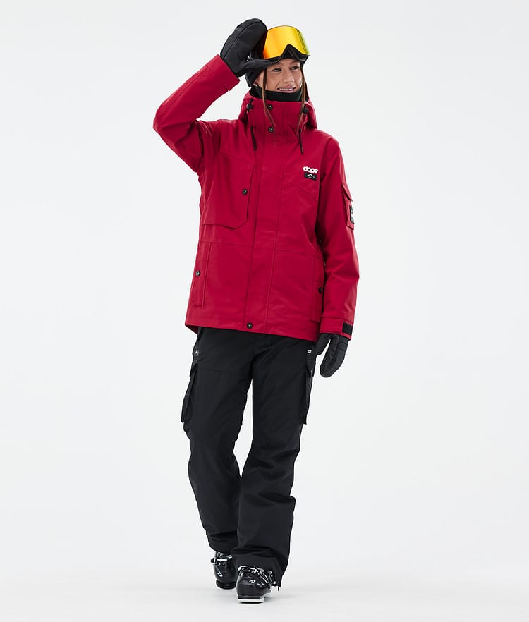 Dope Adept W Ski jas Dames Deep Red, Afbeelding 2 van 9