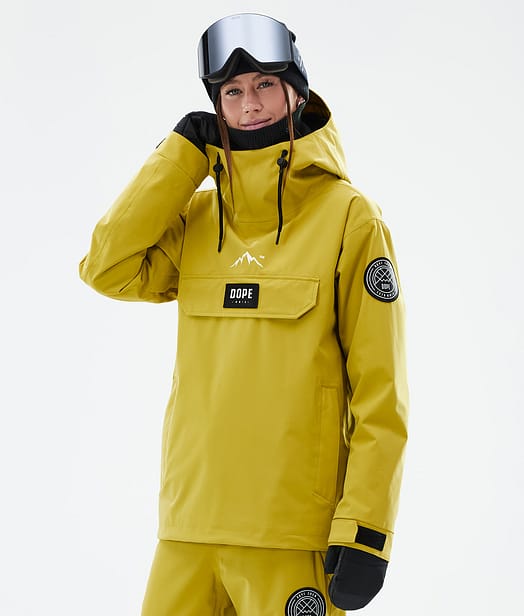 Dope Blizzard W Kurtka Snowboardowa Kobiety Yellow