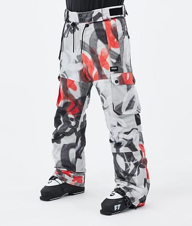 Dope Iconic Skihose Herren Spray Black Red