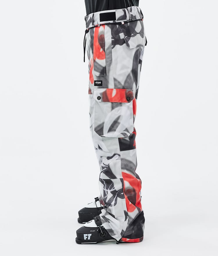 Dope Iconic Ski Pants Men Spray Black Red, Image 3 of 7