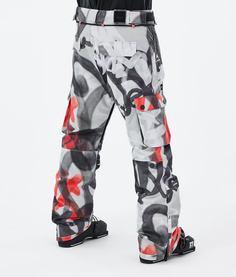 Dope Iconic Ski Pants Men Spray Black Red, Image 4 of 7