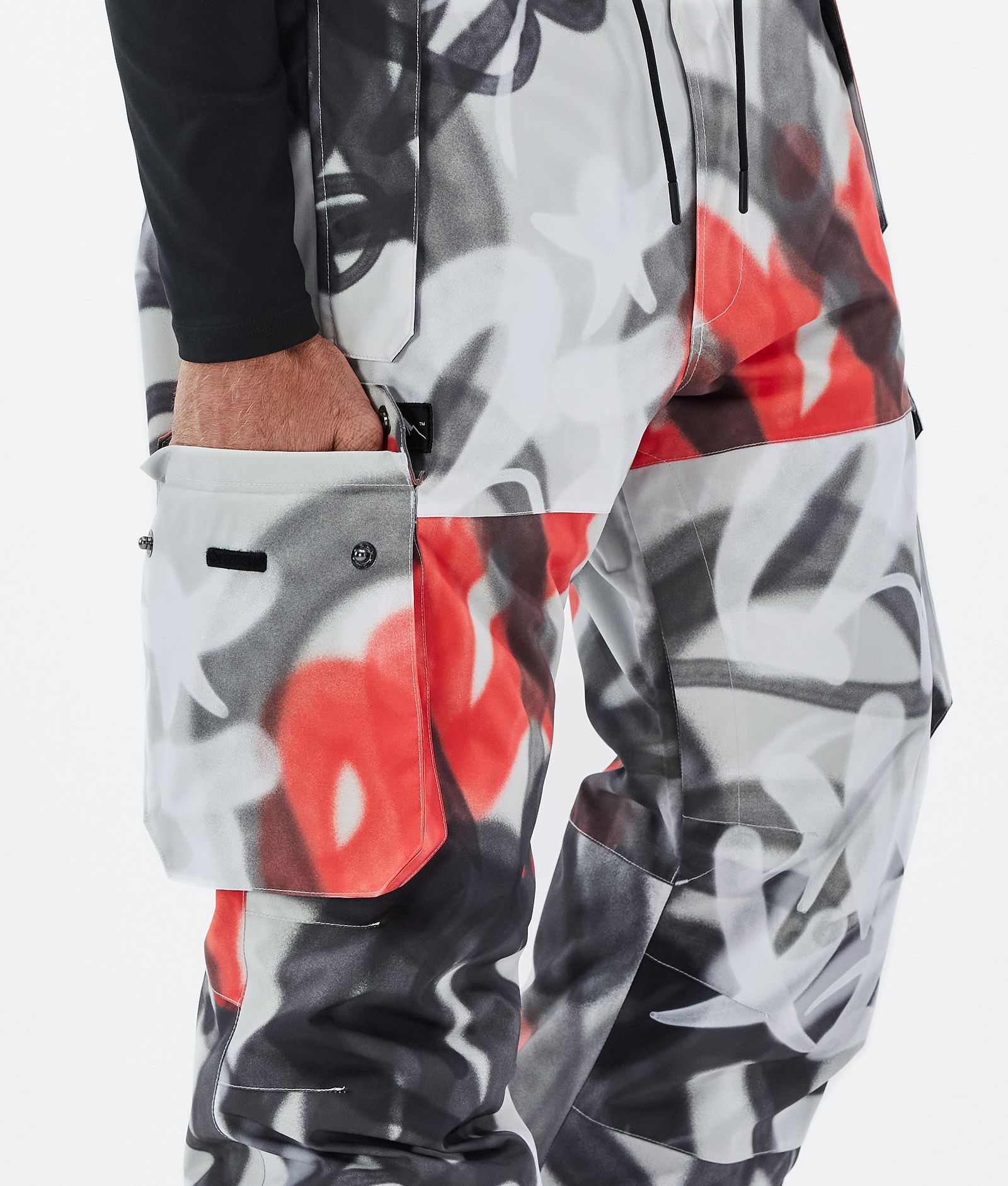 Dope Iconic Snowboard Pants Men Spray Black Red, Image 6 of 7