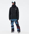 Dope Iconic Pantaloni Snowboard Uomo Shards Burgundy Blue, Immagine 2 di 7