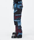 Dope Iconic Ski Pants Men Shards Burgundy Blue, Image 3 of 7