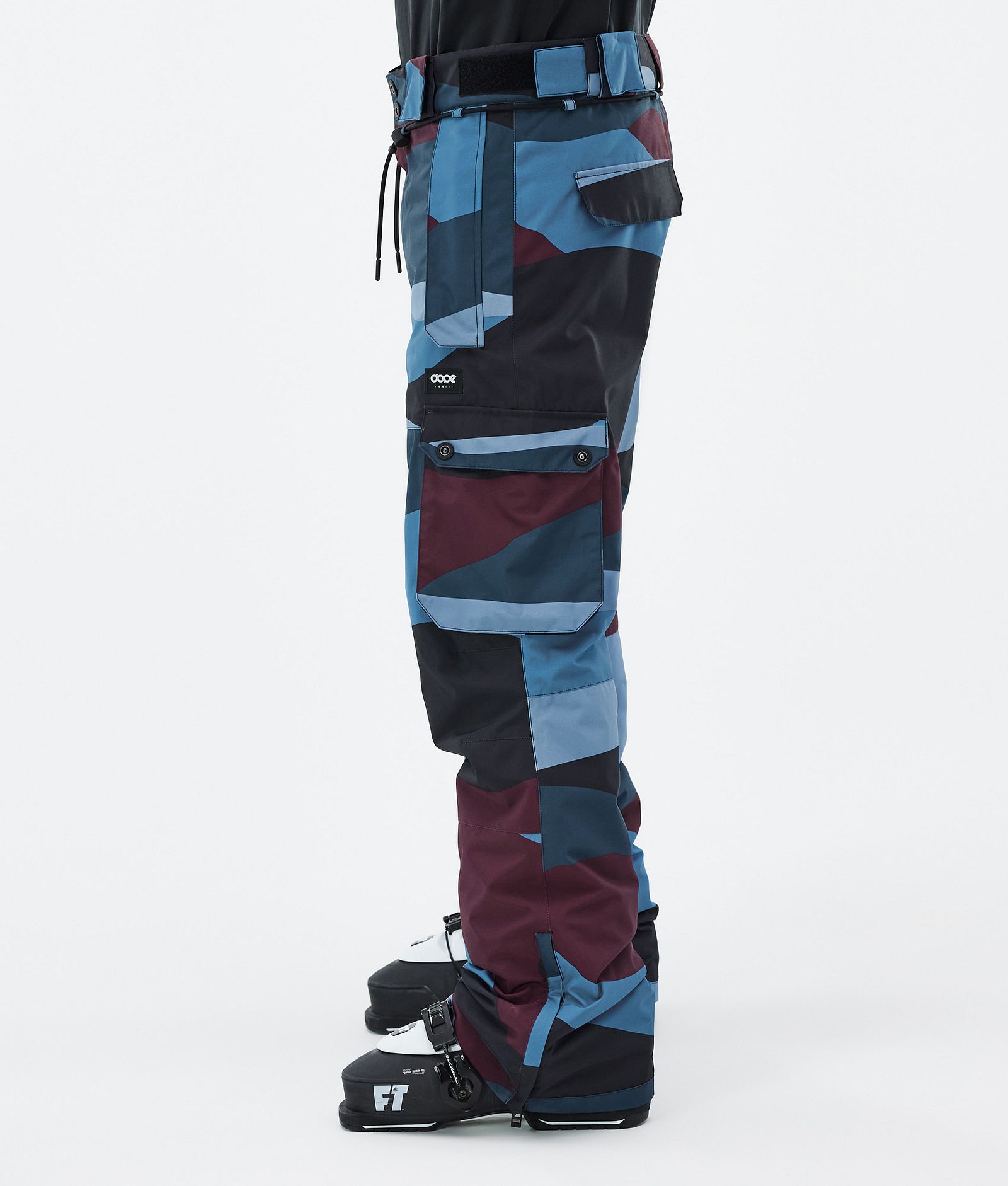 Dope Iconic Skibroek Heren Shards Burgundy Blue, Afbeelding 3 van 7