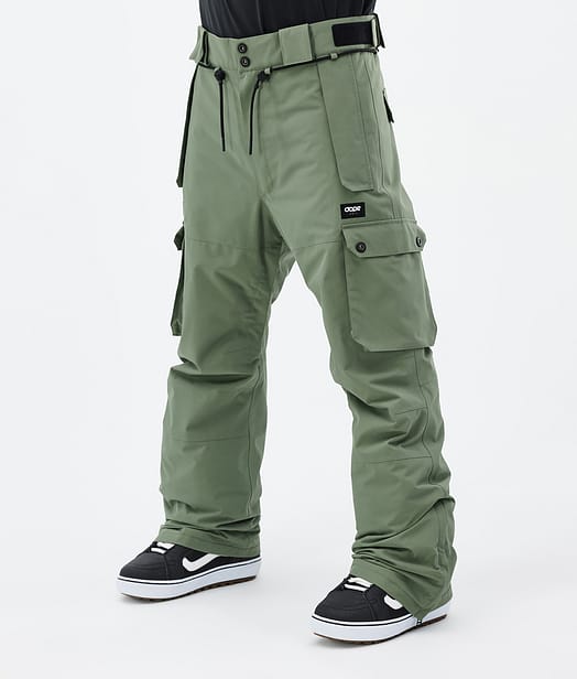 Dope Iconic Spodnie Snowboardowe Mężczyźni Moss Green