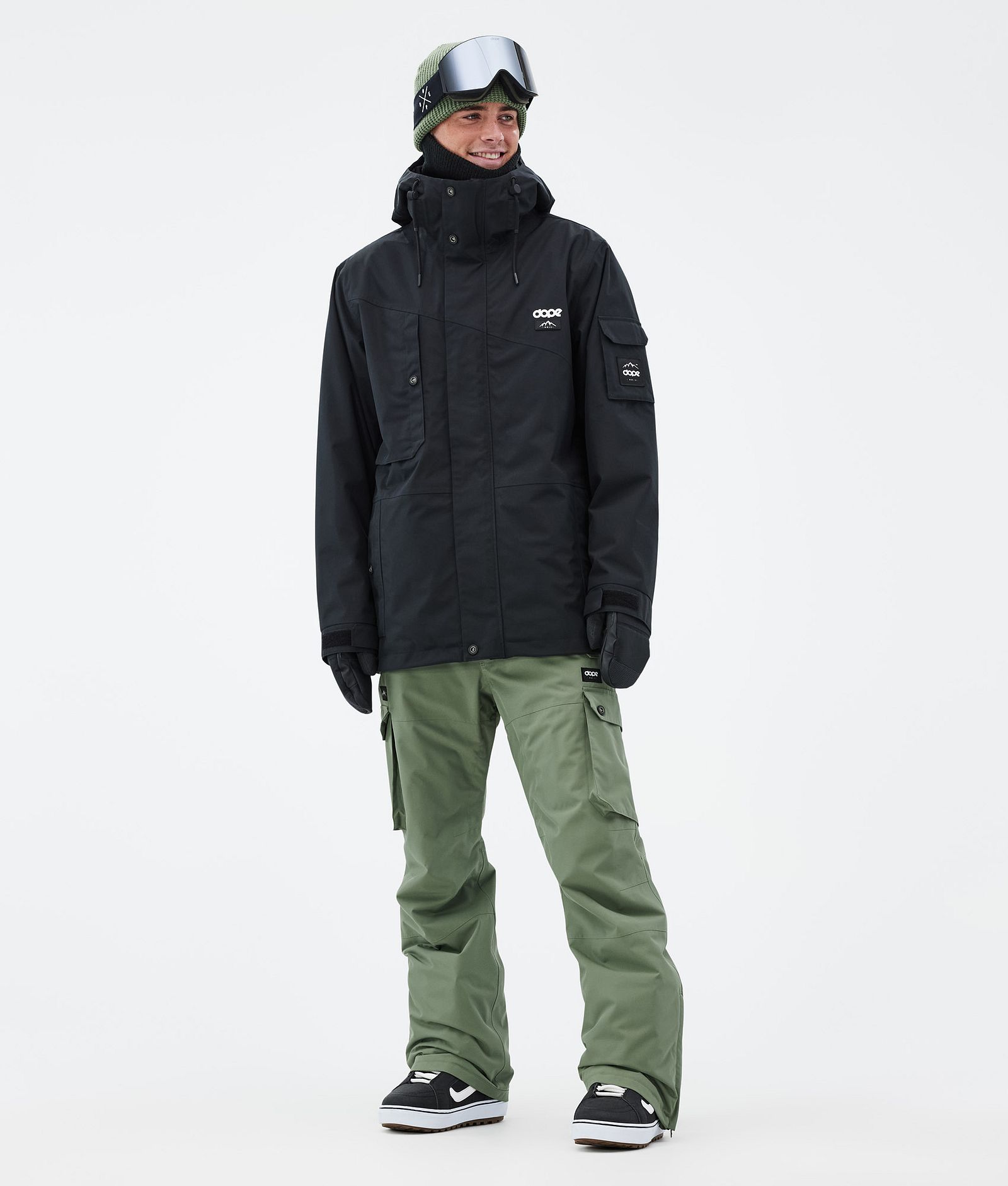 Dope Iconic Pantaloni Snowboard Uomo Moss Green, Immagine 2 di 7