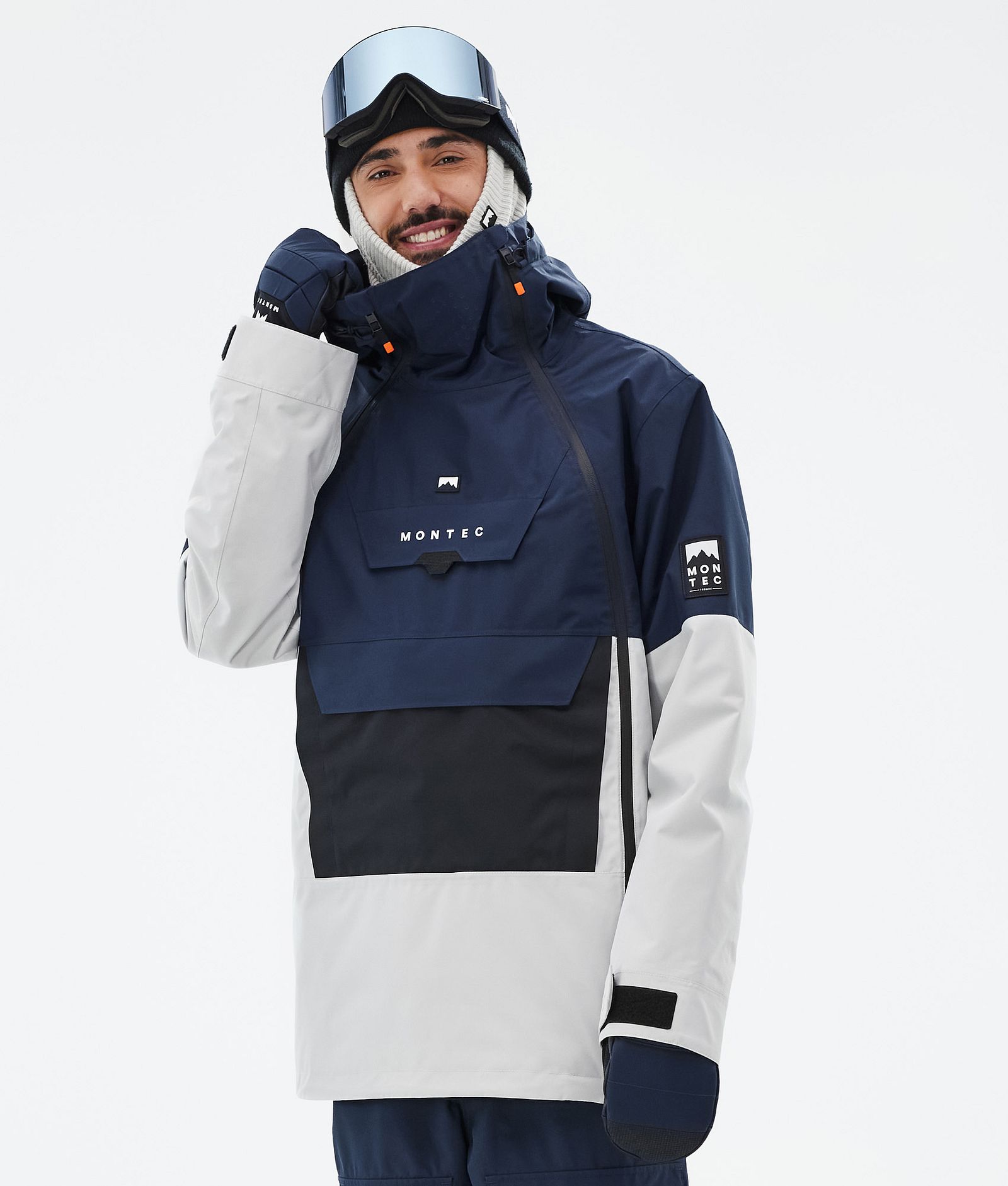 Montec Doom Ski Jacket Men Dark Blue/Black/Light Grey, Image 1 of 11