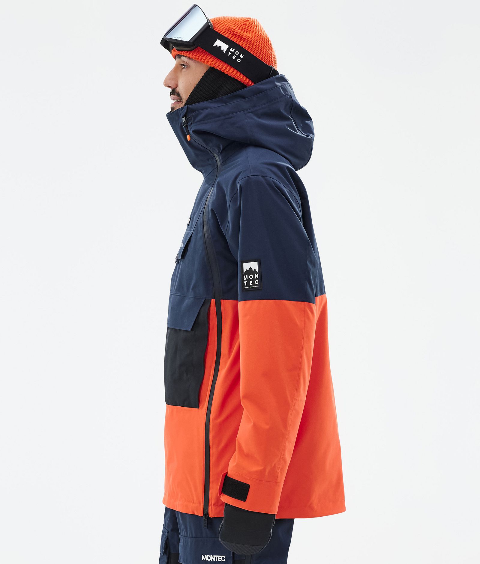 Montec Doom Ski Jacket Men Dark Blue/Black/Orange, Image 6 of 11