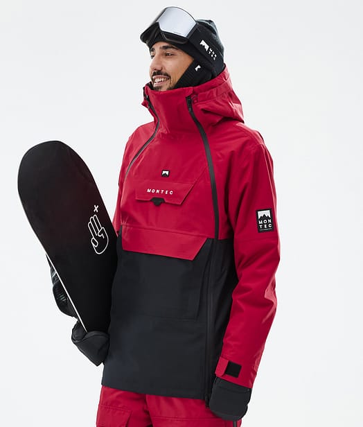 Montec Doom Kurtka Snowboardowa Mężczyźni Deep Red/Black