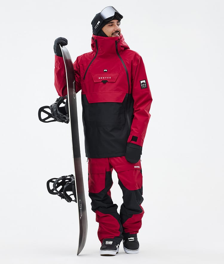 Montec Doom Kurtka Snowboardowa Mężczyźni Deep Red/Black, Zdjęcie 3 z 11