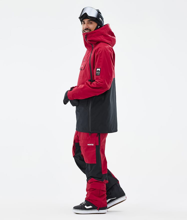 Montec Doom Veste Snowboard Homme Deep Red/Black, Image 4 sur 11