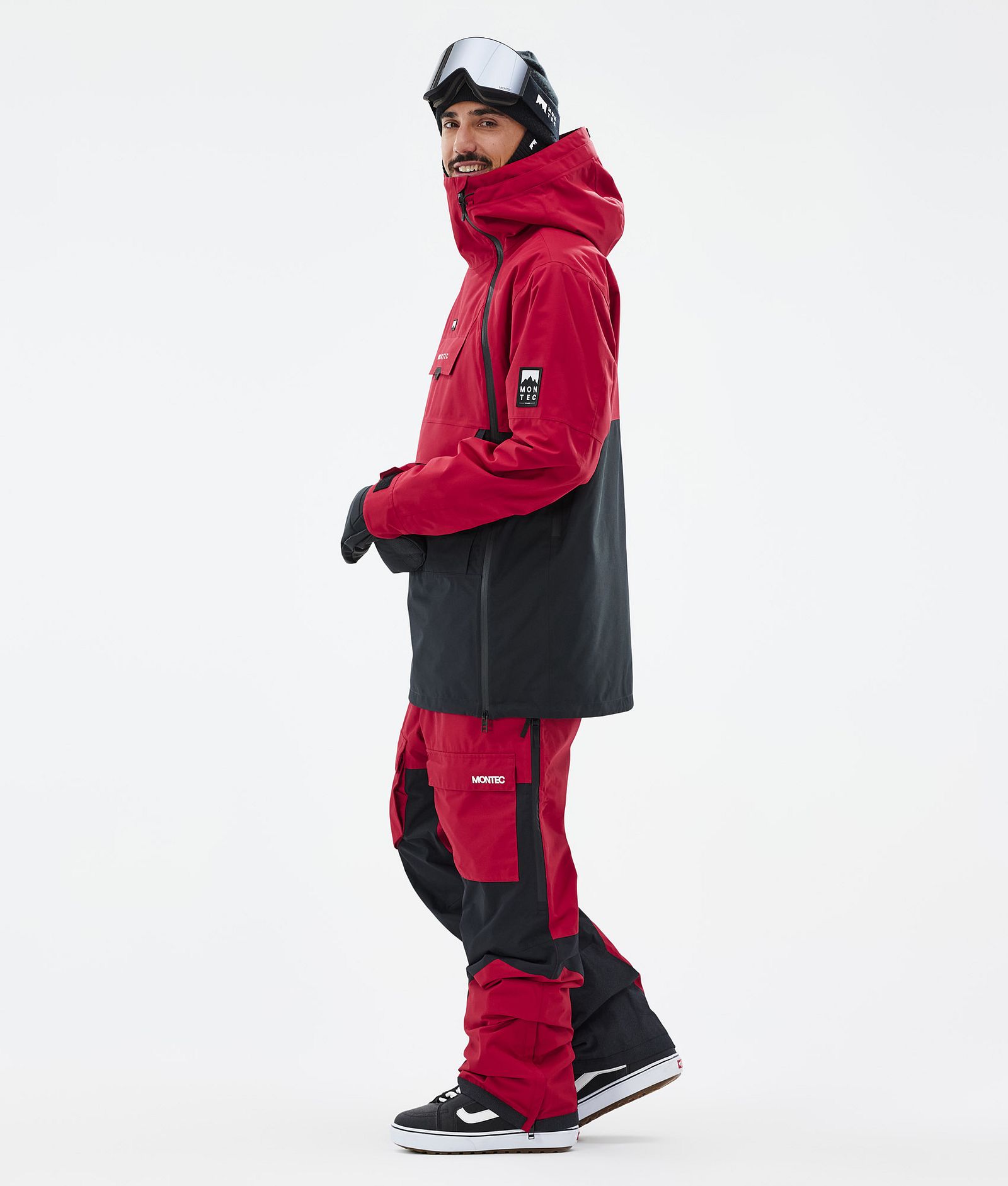 Montec Doom Veste Snowboard Homme Deep Red/Black, Image 4 sur 11