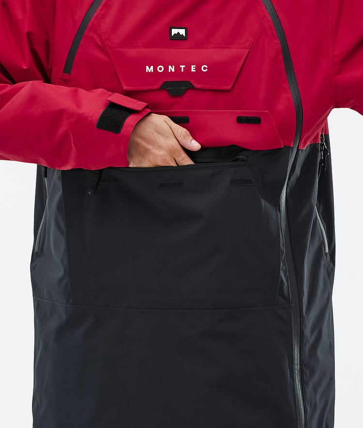 Montec Doom Kurtka Snowboardowa Mężczyźni Deep Red/Black, Zdjęcie 9 z 11