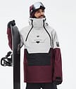 Montec Doom Kurtka Snowboardowa Mężczyźni Light Grey/Black/Burgundy