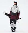 Montec Doom Veste de Ski Homme Light Grey/Black/Burgundy, Image 3 sur 11