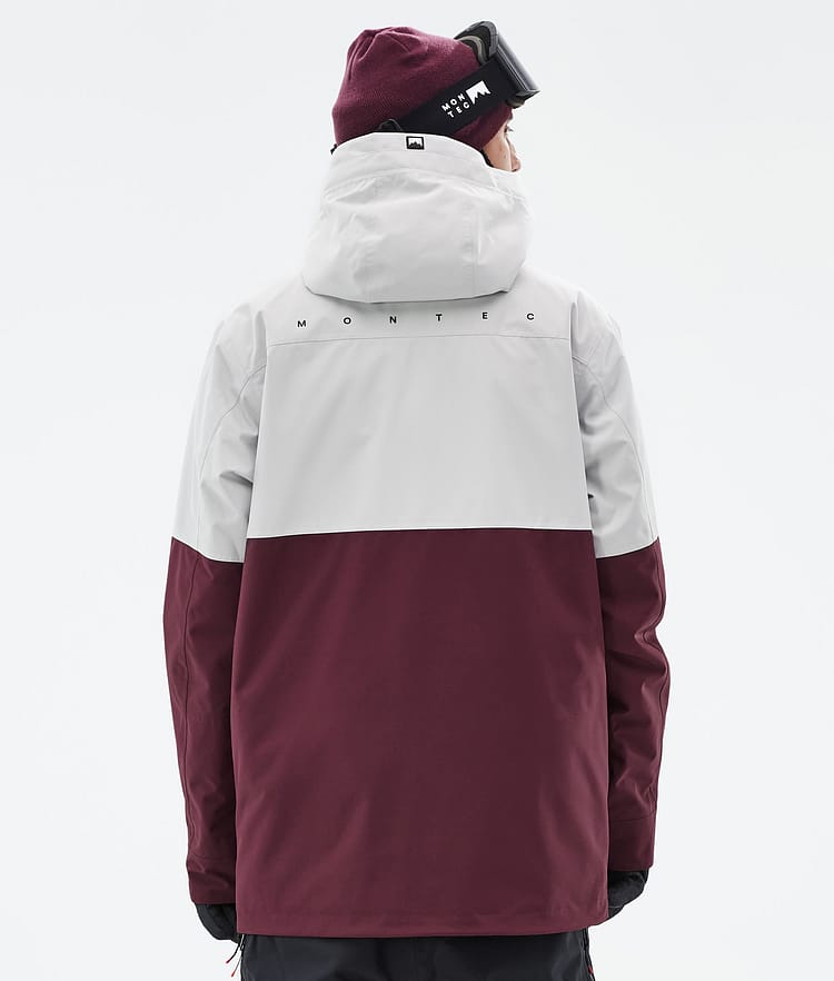 Montec Doom Ski jas Heren Light Grey/Black/Burgundy, Afbeelding 7 van 11