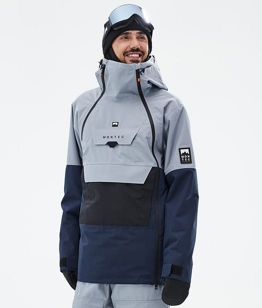 Montec Doom Kurtka Snowboardowa Mężczyźni Soft Blue/Black/Dark Blue