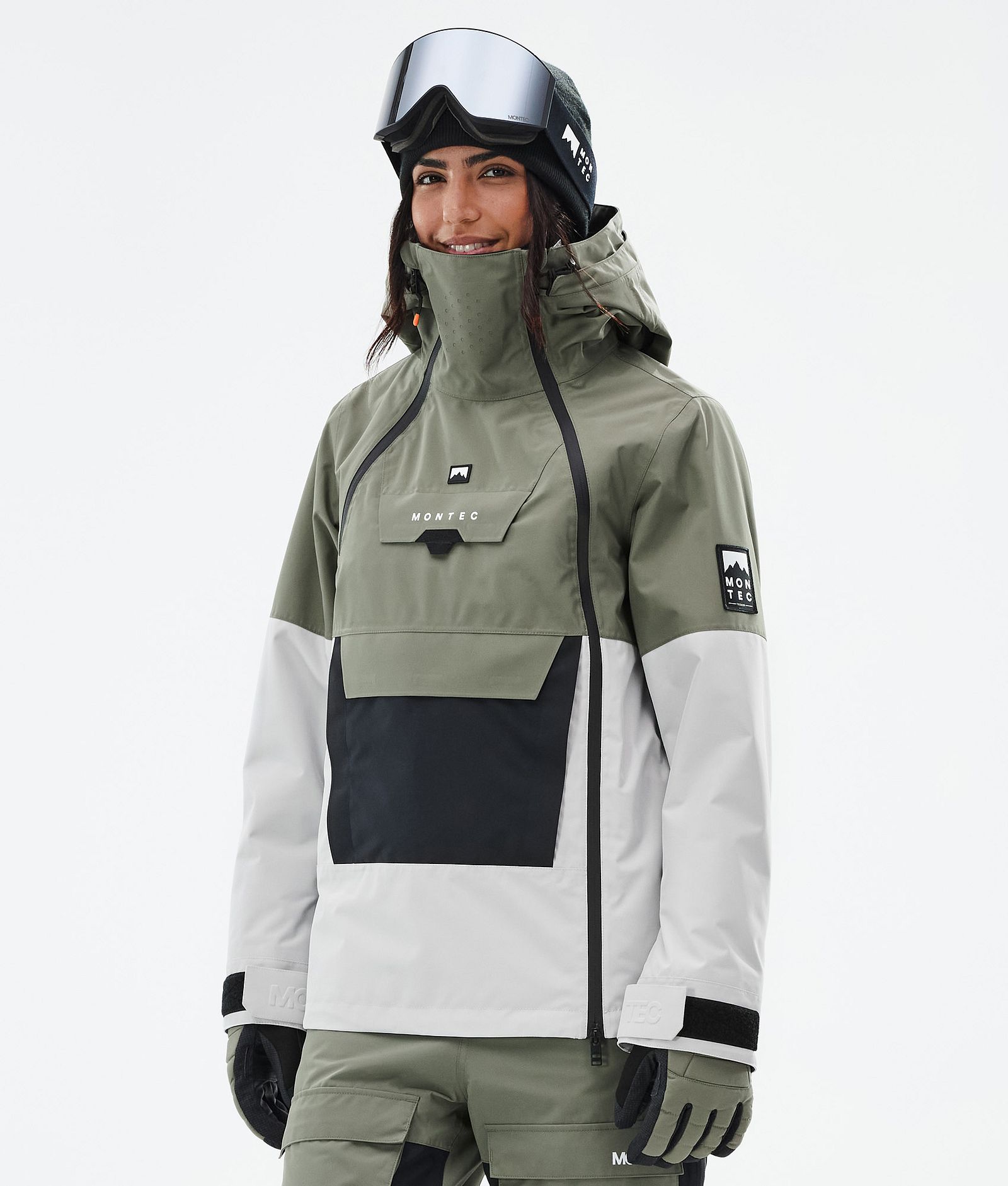 Montec Doom W Veste de Ski Femme Greenish/Black/Light Grey, Image 1 sur 11