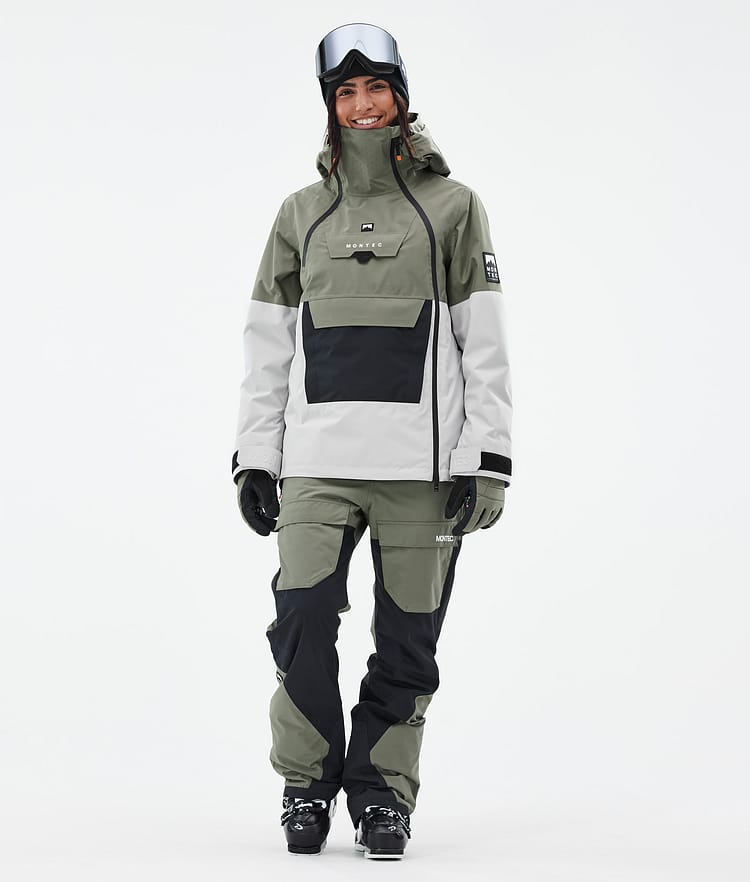 Montec Doom W Veste de Ski Femme Greenish/Black/Light Grey, Image 3 sur 11