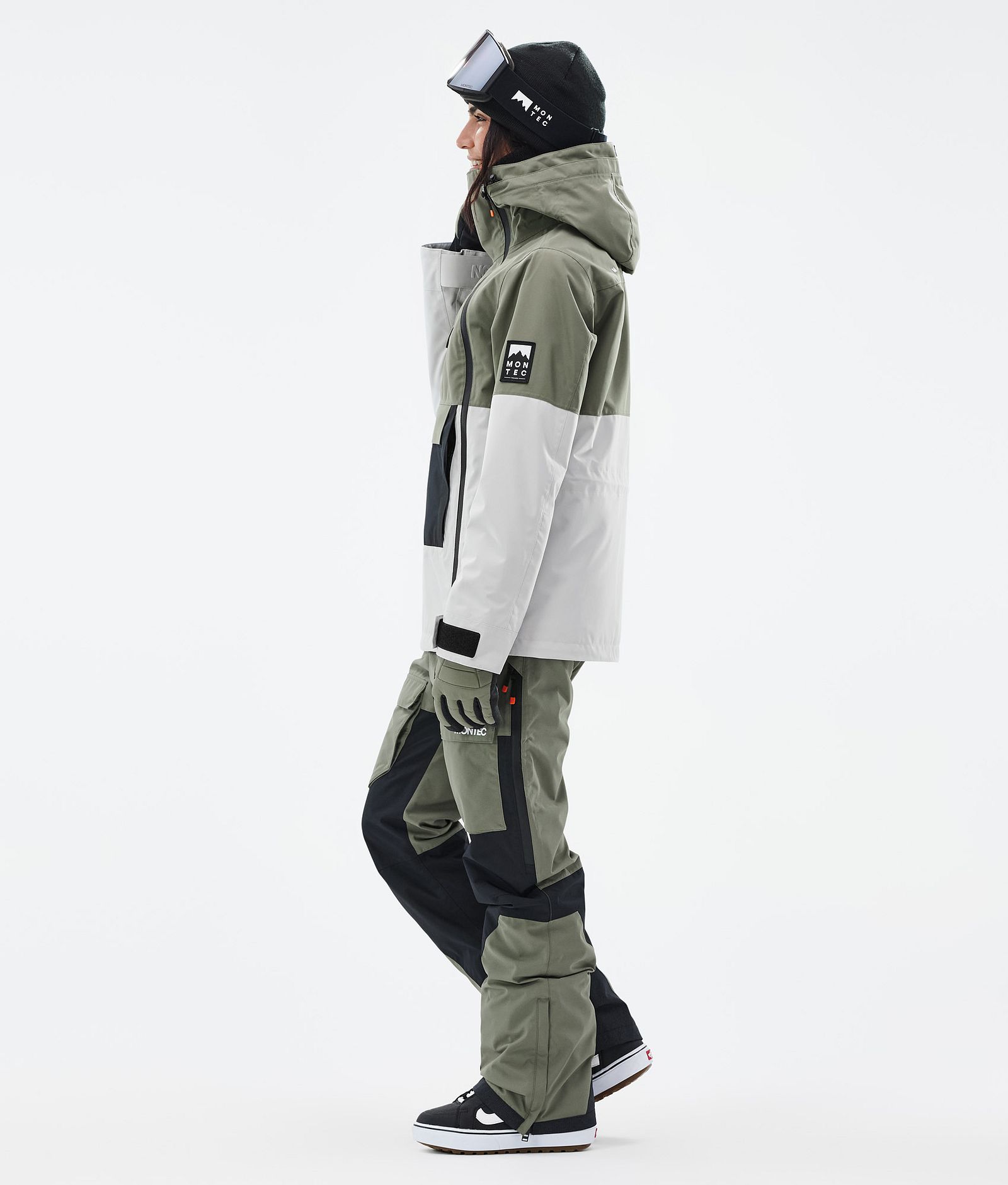 Montec Doom W Veste Snowboard Femme Greenish/Black/Light Grey, Image 4 sur 11