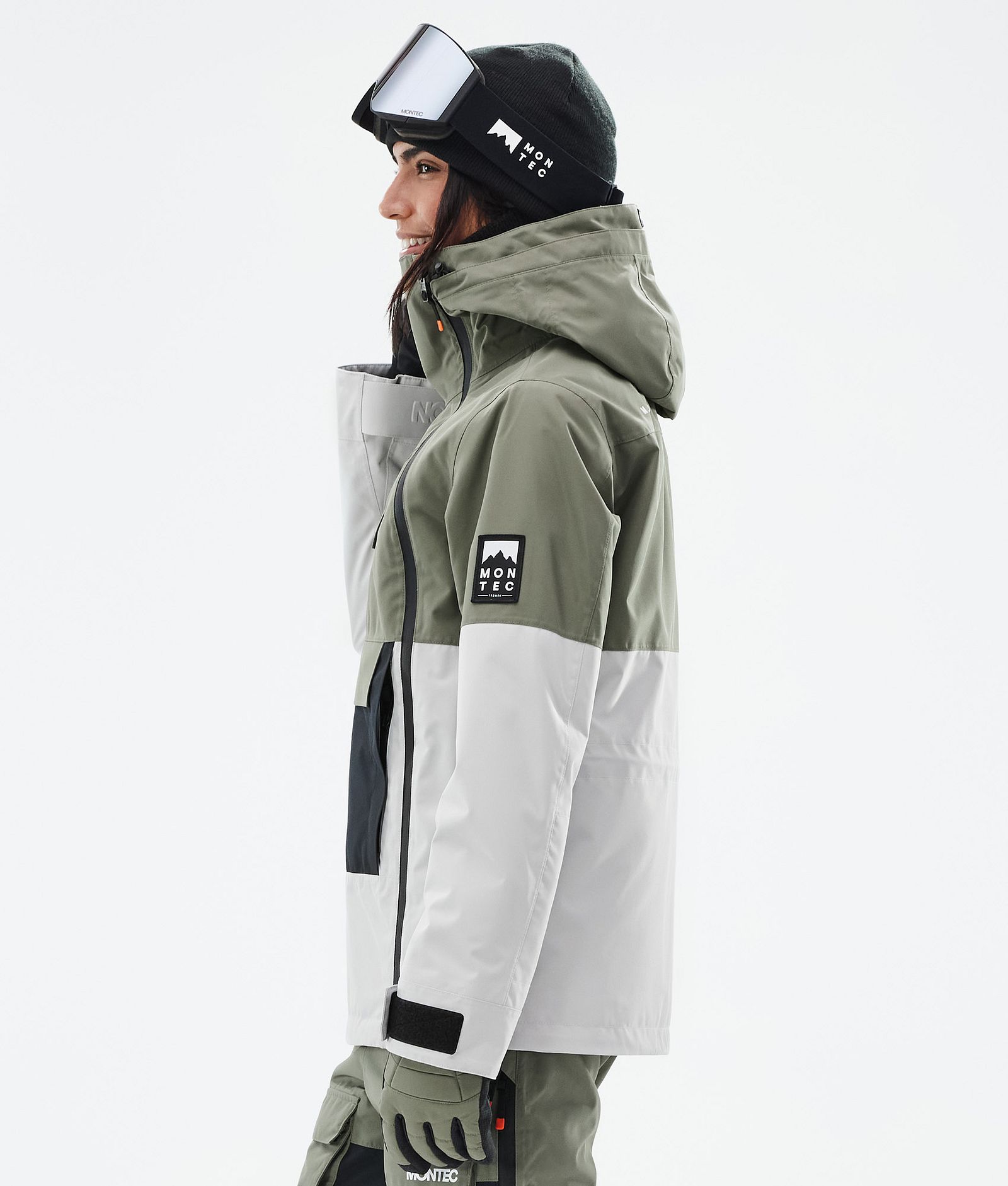 Montec Doom W Veste de Ski Femme Greenish/Black/Light Grey, Image 6 sur 11