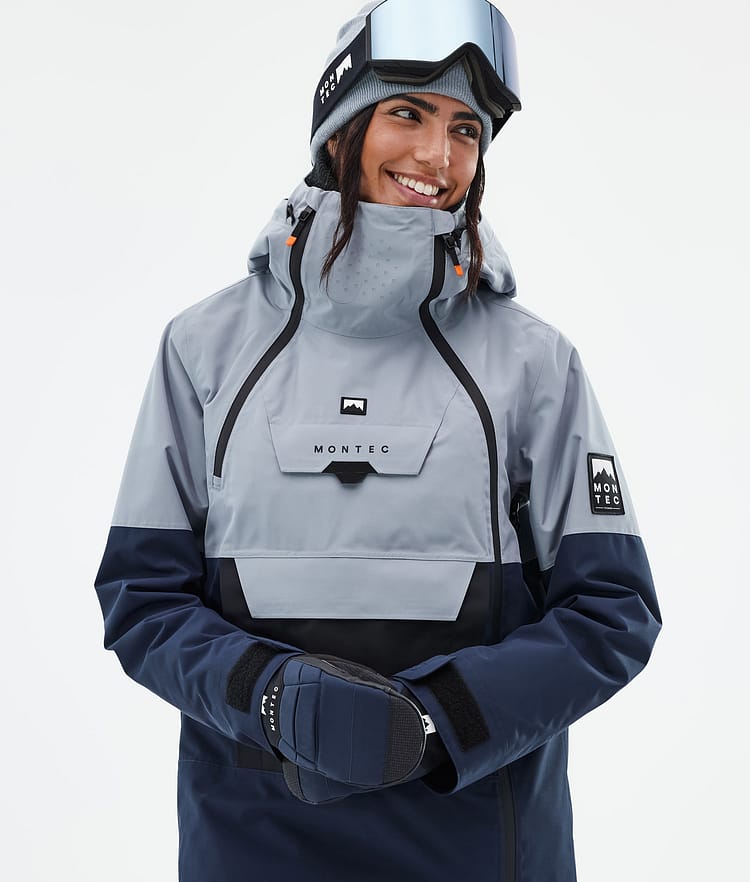 Montec Doom W Veste Snowboard Femme Soft Blue/Black/Dark Blue, Image 2 sur 11