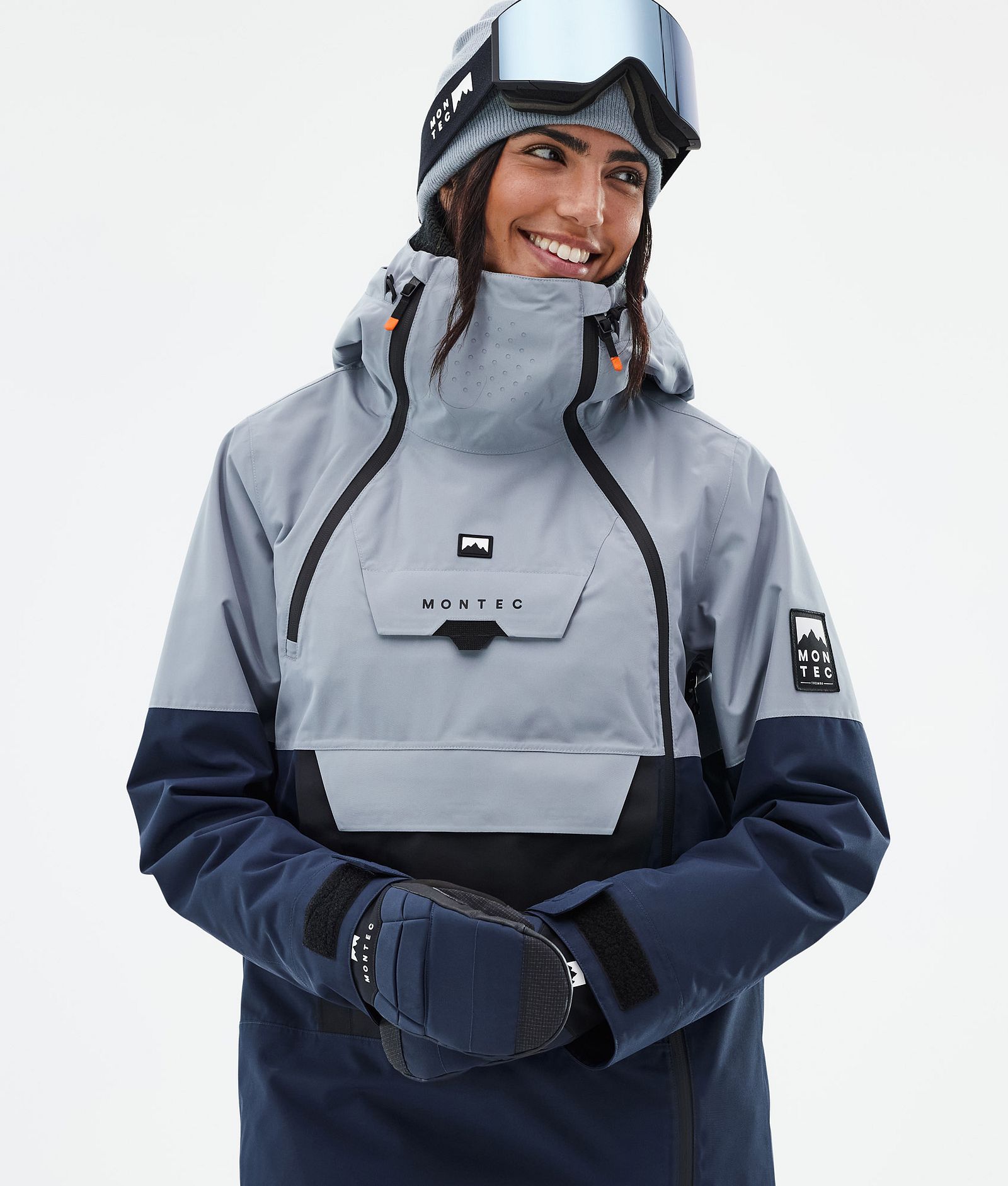 Montec Doom W Kurtka Snowboardowa Kobiety Soft Blue/Black/Dark Blue, Zdjęcie 2 z 11