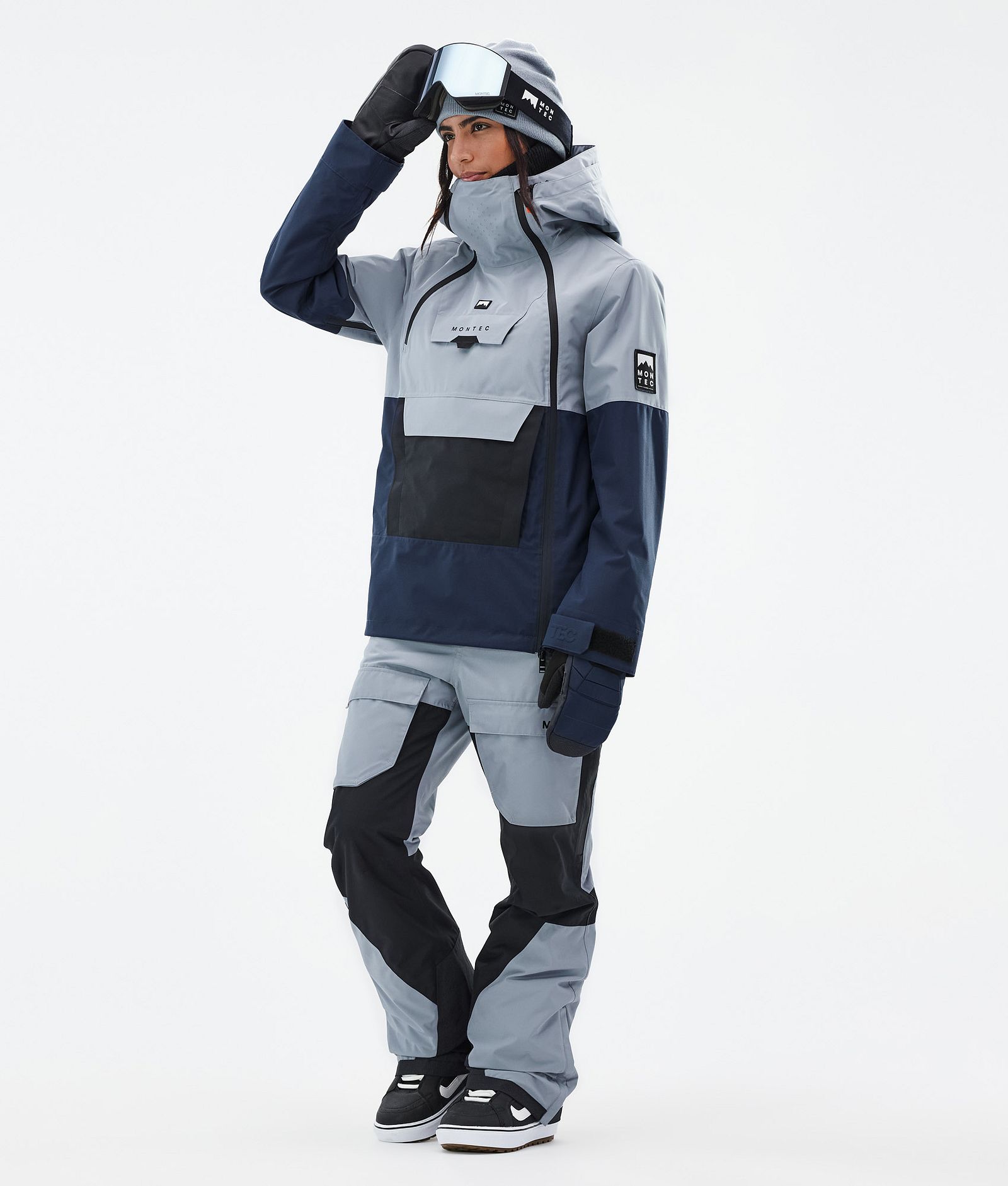 Montec Doom W Kurtka Snowboardowa Kobiety Soft Blue/Black/Dark Blue, Zdjęcie 3 z 11