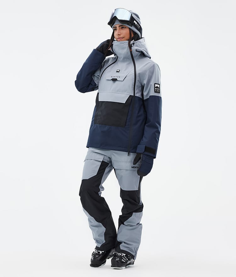 Montec Doom W Ski jas Dames Soft Blue/Black/Dark Blue, Afbeelding 3 van 11