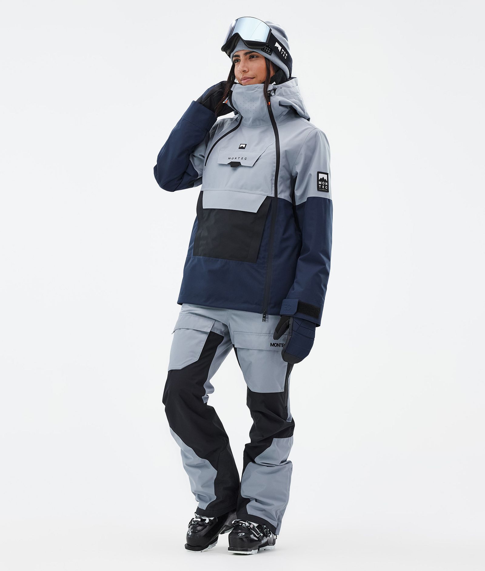 Montec Doom W Ski Jacket Women Soft Blue/Black/Dark Blue, Image 2 of 10