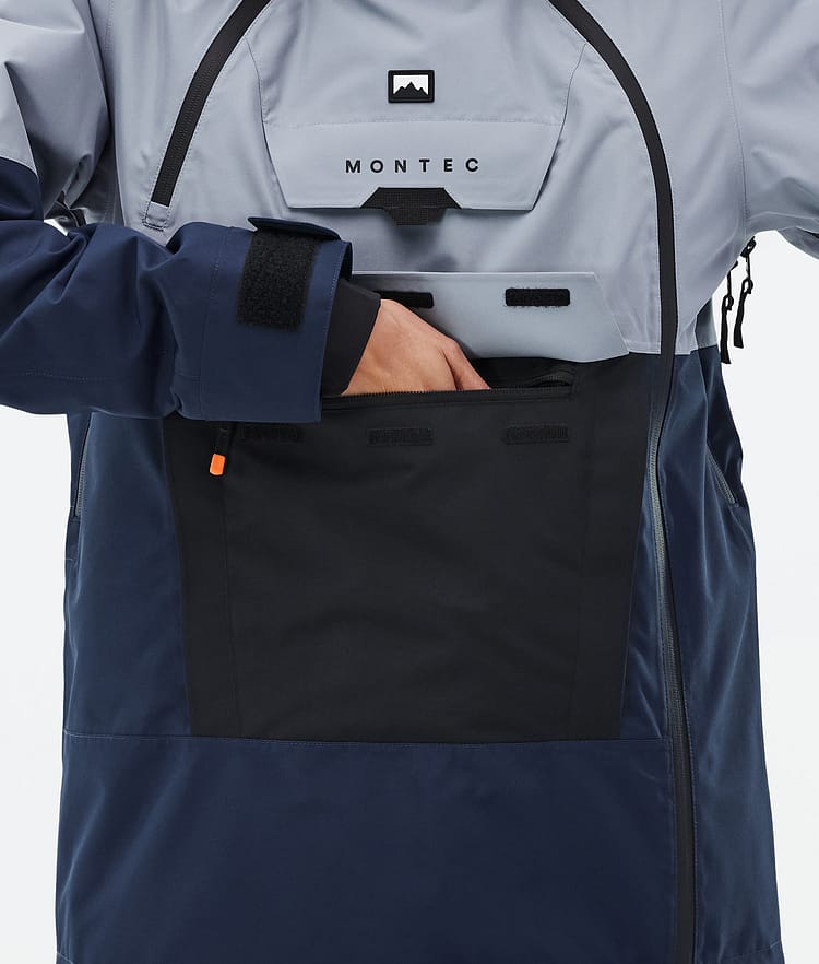 Montec Doom W Snowboardjakke Dame Soft Blue/Black/Dark Blue Renewed, Billede 8 af 10