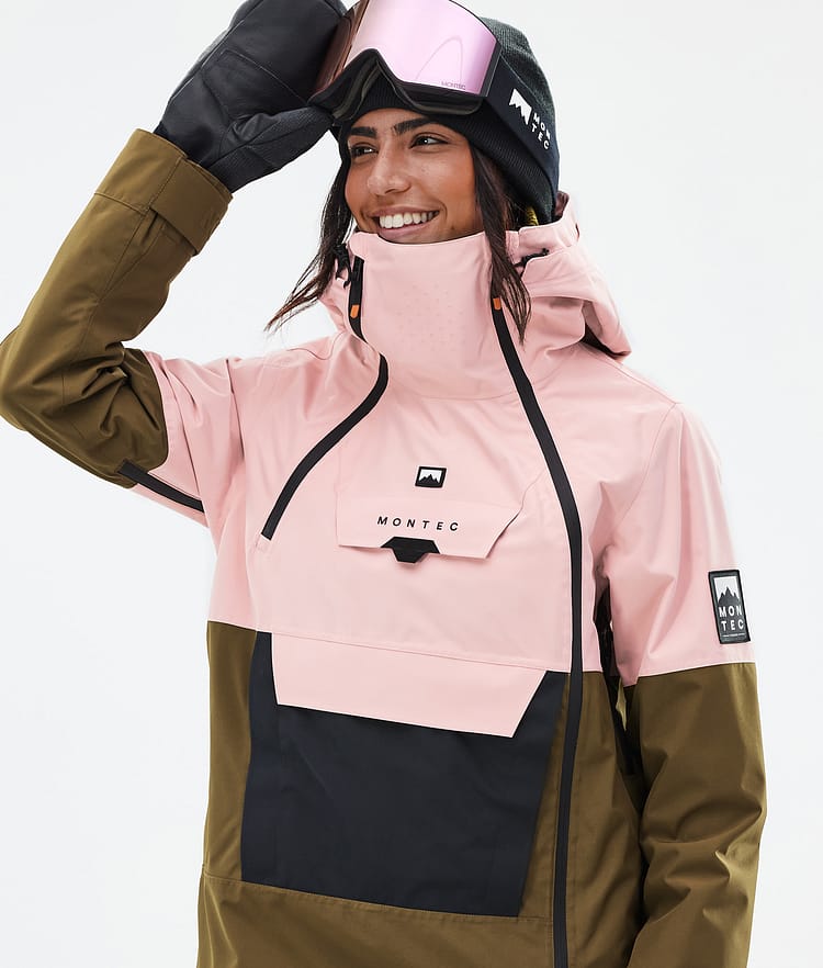 Montec Doom W Kurtka Snowboardowa Kobiety Soft Pink/Black/Fatigue, Zdjęcie 2 z 11