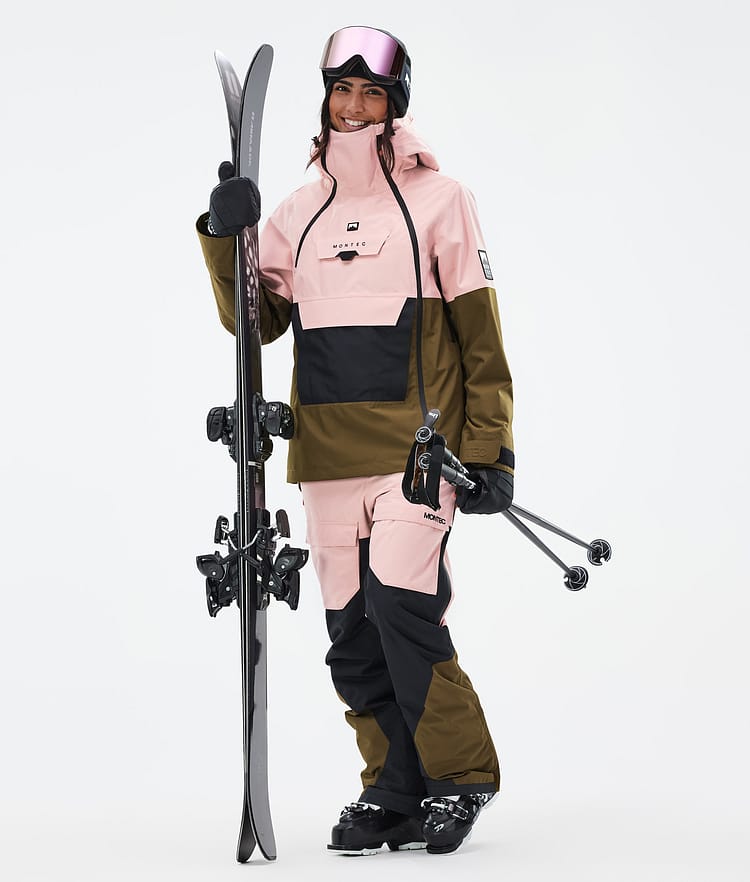 Montec Doom W Veste de Ski Femme Soft Pink/Black/Fatigue, Image 3 sur 11