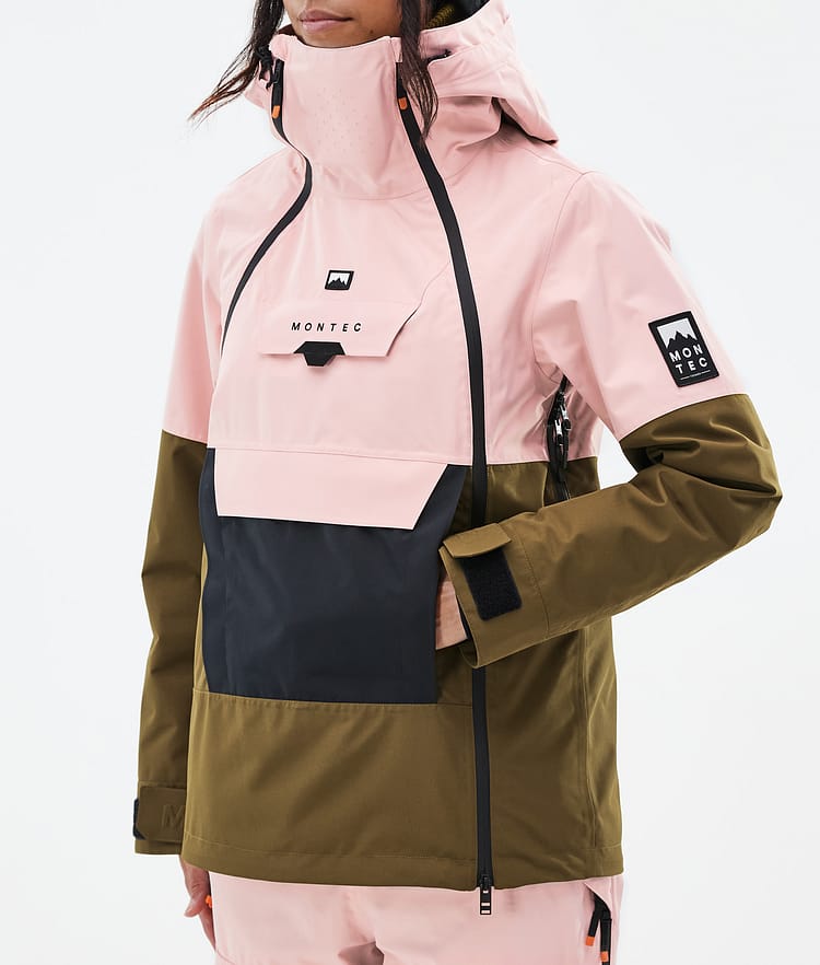 Montec Doom W Veste de Ski Femme Soft Pink/Black/Fatigue, Image 8 sur 11