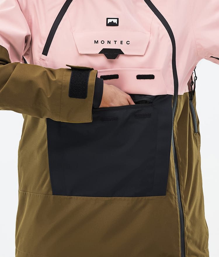 Montec Doom W Lyžařská Bunda Dámské Soft Pink/Black/Fatigue, Obrázek 8 z 10