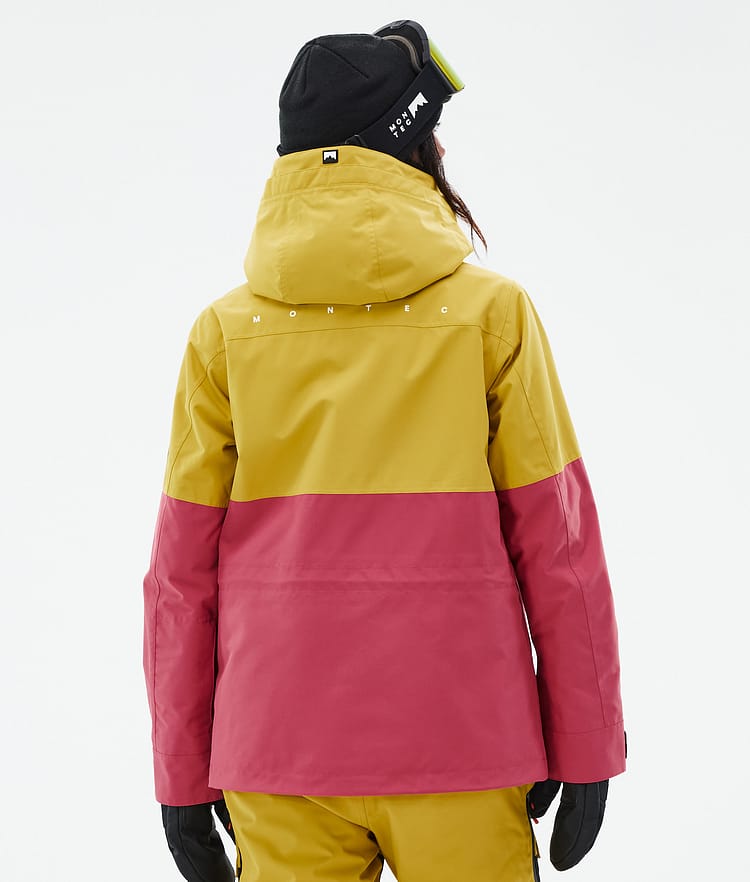 Montec Doom W Kurtka Snowboardowa Kobiety Yellow/Black/Light Red, Zdjęcie 7 z 11