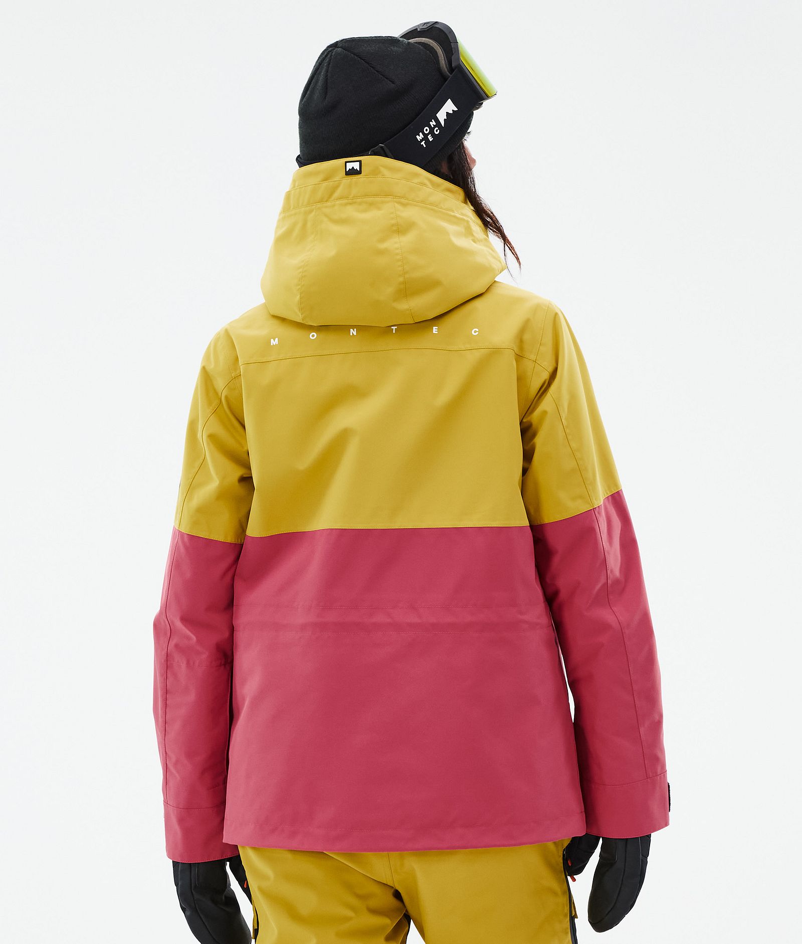 Montec Doom W Veste Snowboard Femme Yellow/Black/Light Red, Image 7 sur 11