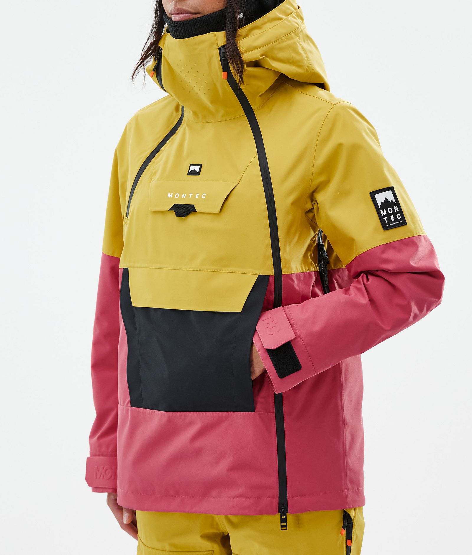 Montec Doom W Skijacke Damen Yellow/Black/Light Red, Bild 8 von 11