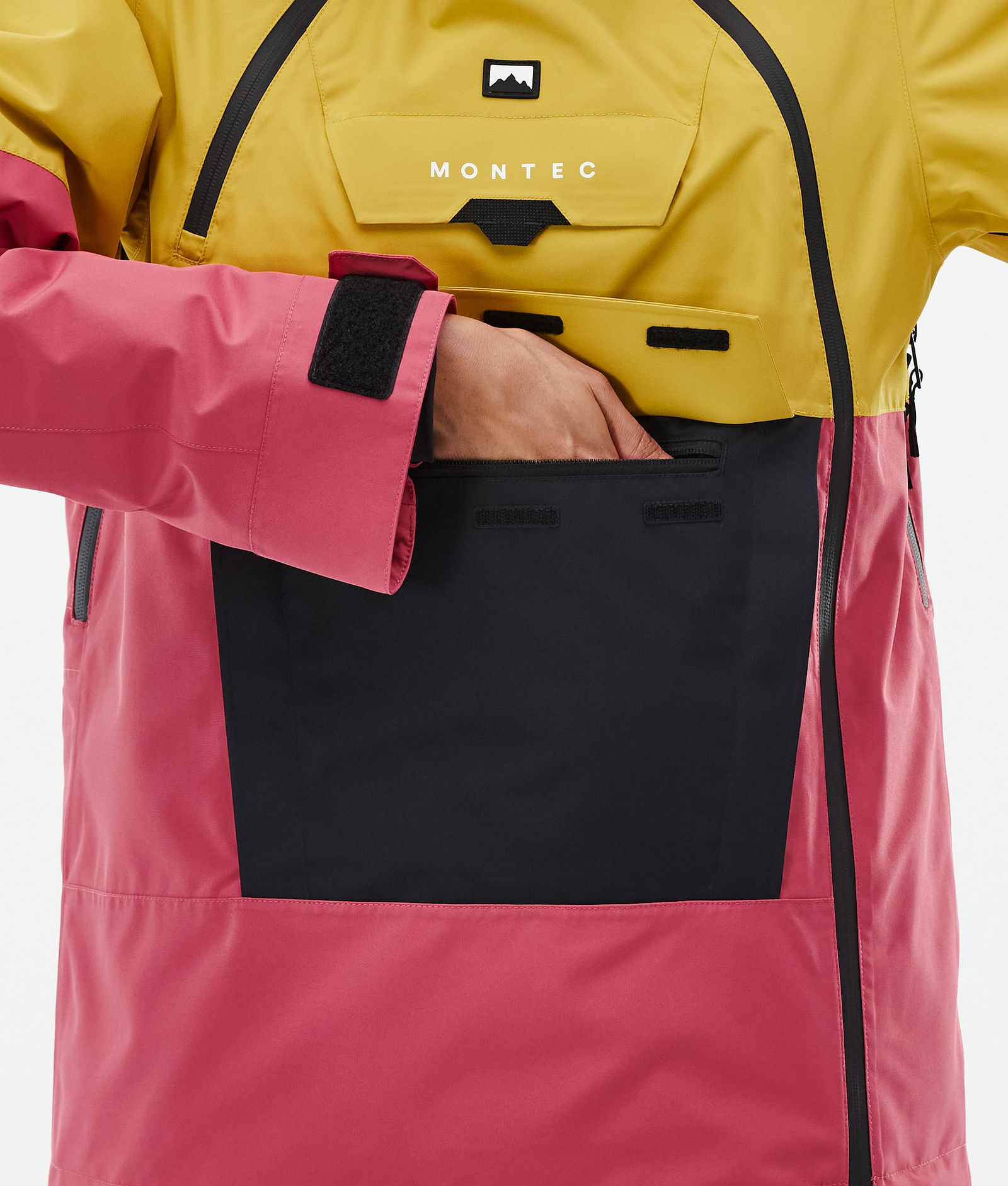 Montec Doom W Ski Jacket Women Yellow/Black/Light Red, Image 9 of 11