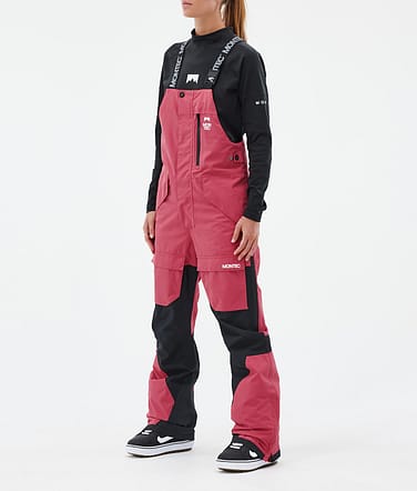 Montec Fawk W Pantaloni Snowboard Donna Light Red/Black Renewed