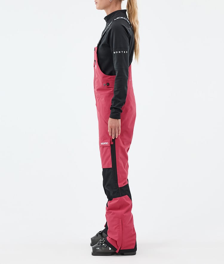 Montec Fawk W Pantaloni Sci Donna Light Red/Black, Immagine 3 di 7