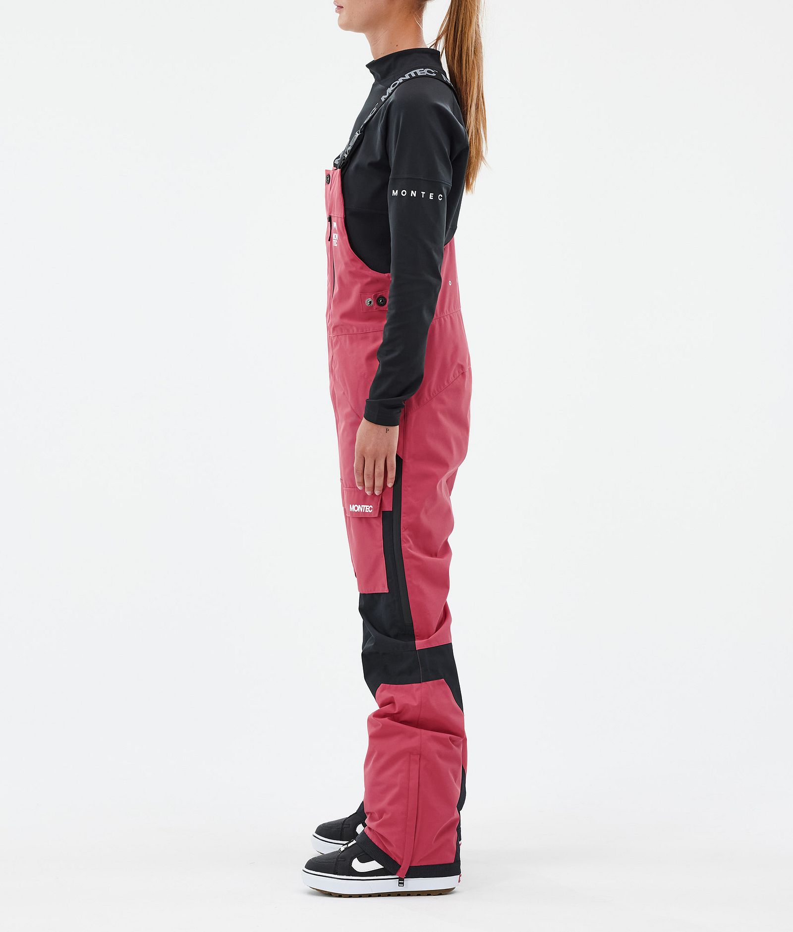 Montec Fawk W Pantalon de Snowboard Femme Light Red/Black, Image 3 sur 7