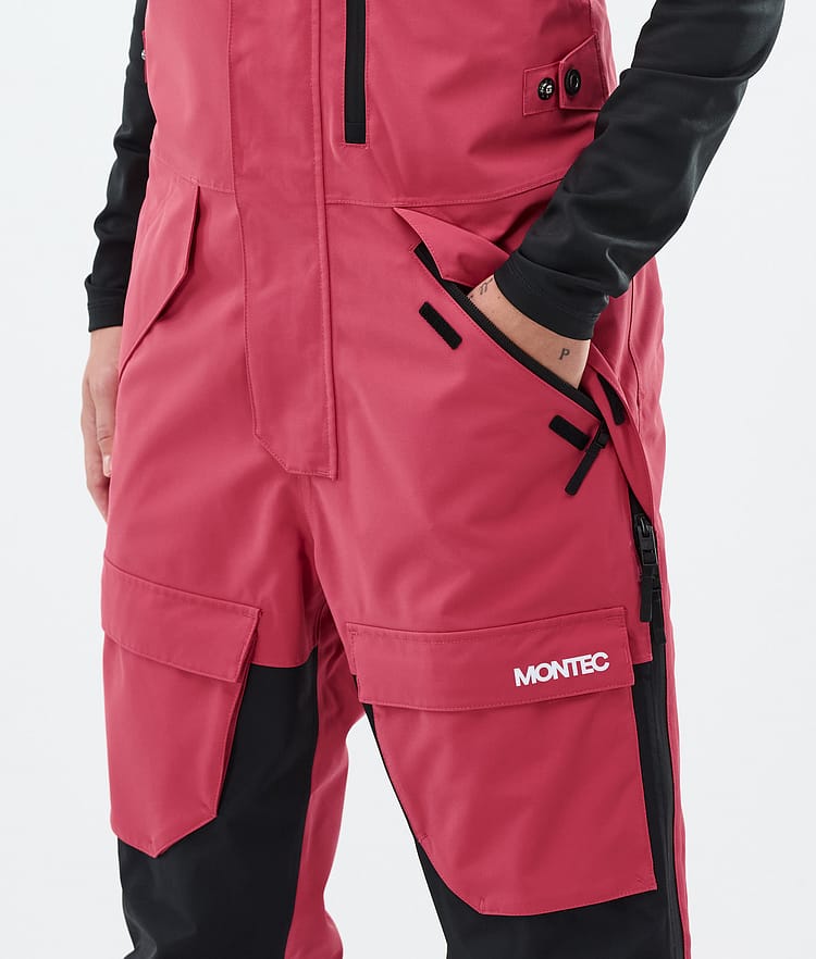 Montec Fawk W Pantaloni Sci Donna Light Red/Black, Immagine 5 di 7