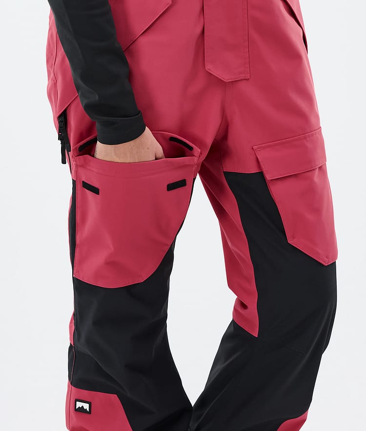 Montec Fawk W Pantaloni Sci Donna Light Red/Black, Immagine 7 di 7