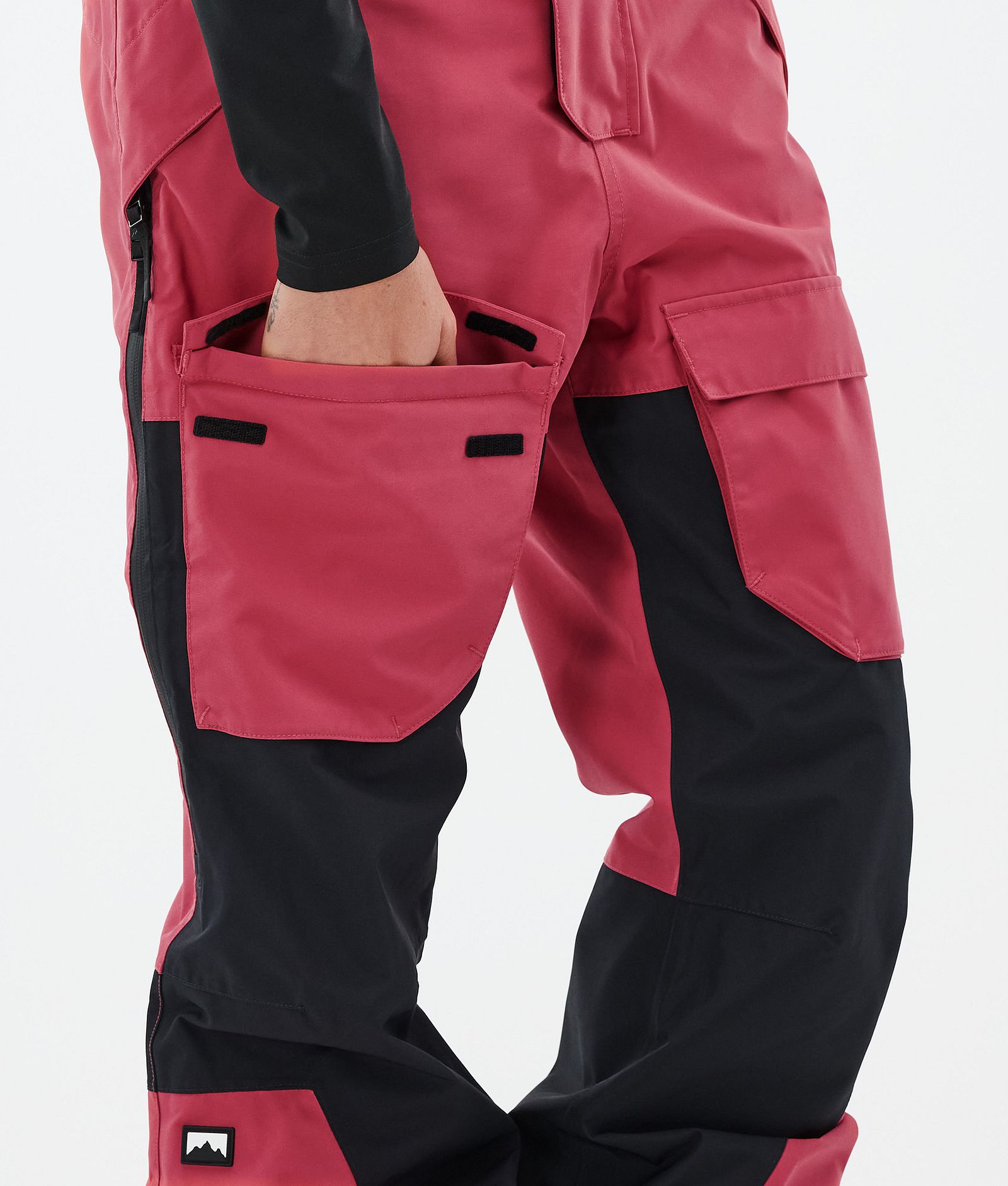 Montec Fawk W Pantalon de Snowboard Femme Light Red/Black, Image 7 sur 7