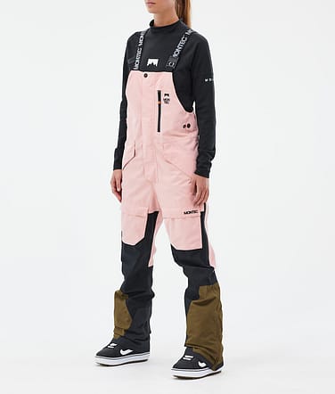 Montec Fawk W Pantaloni Snowboard Donna Soft Pink/Black/Fatigue Renewed