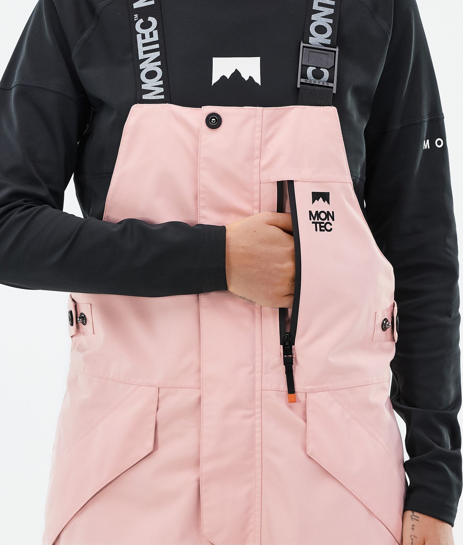 Montec Fawk W Pantalones Esquí Mujer Soft Pink/Black/Fatigue, Imagen 6 de 7