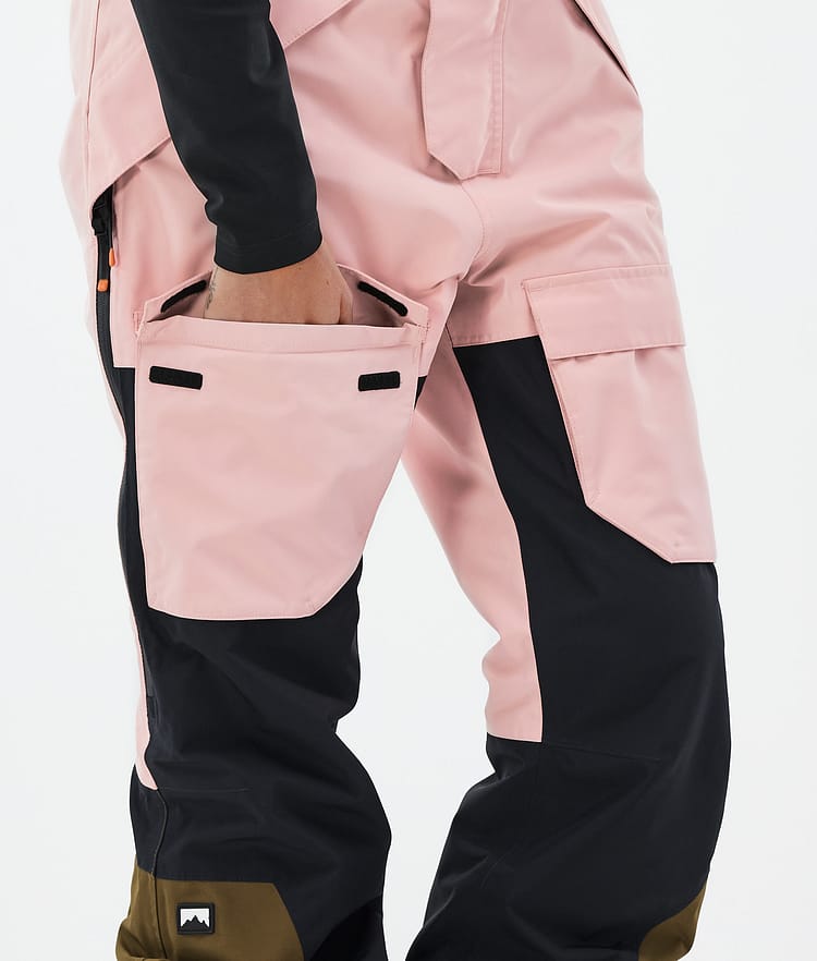 Montec Fawk W Pantaloni Sci Donna Soft Pink/Black/Fatigue, Immagine 7 di 7